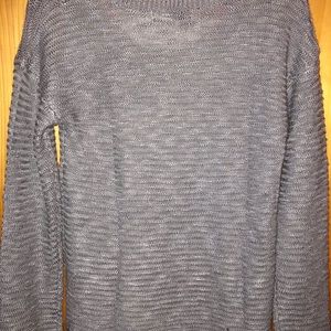 Gray Long Sleeve Top